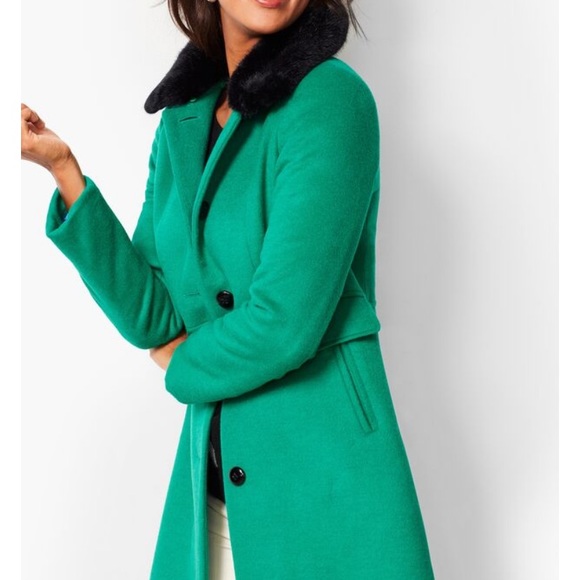 talbots green coat